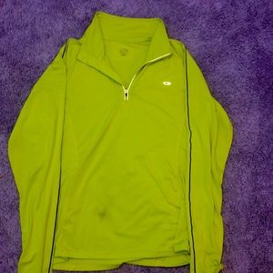Lime green champion running pull over